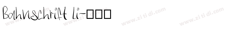Bahnschrift li字体转换